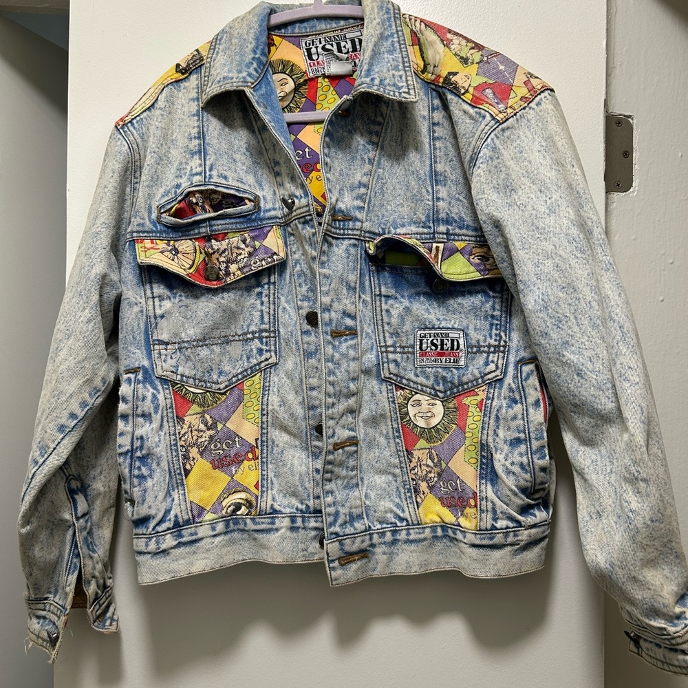 Vintage Patchwork Jean Jacket